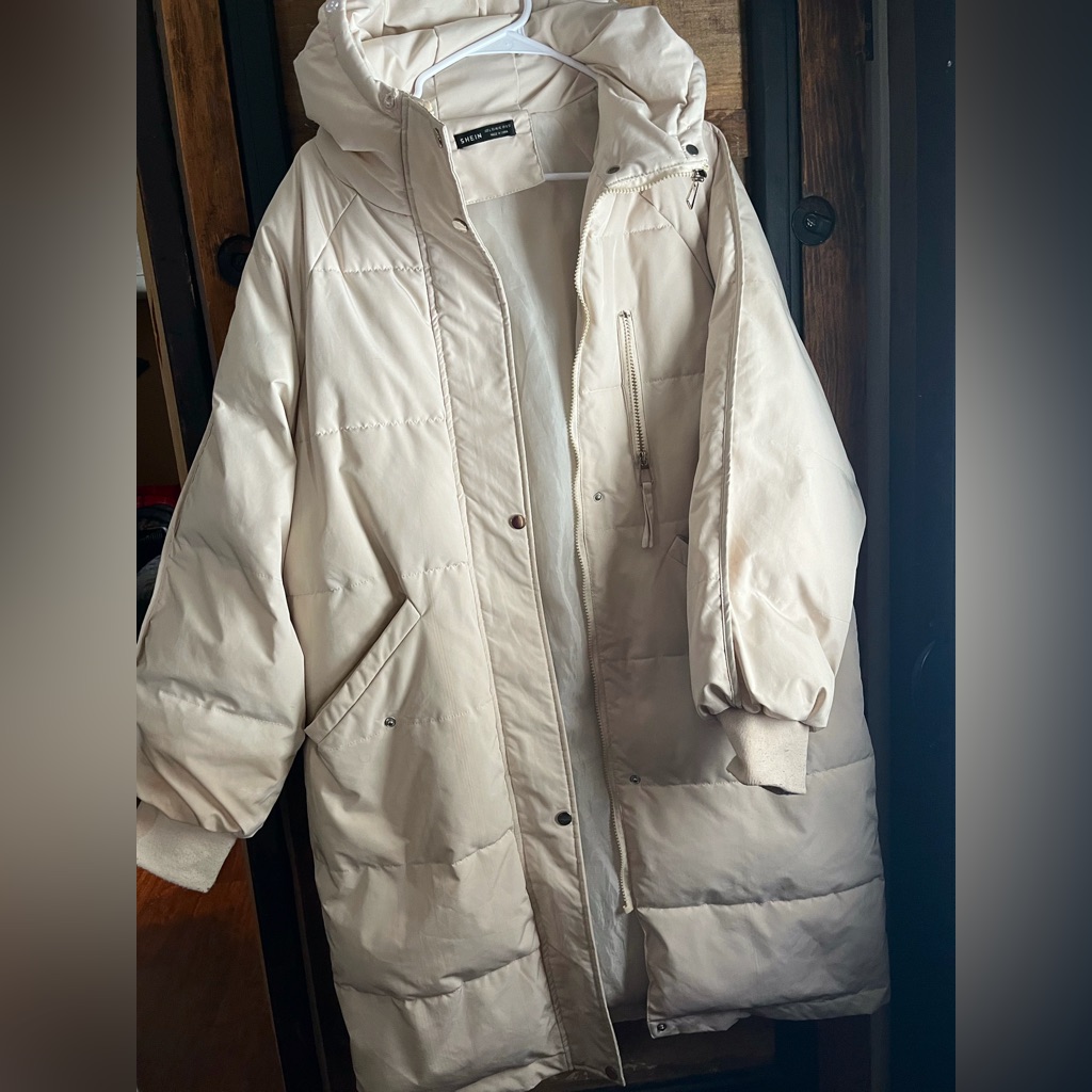 Shein Off-White Puffer Jacket